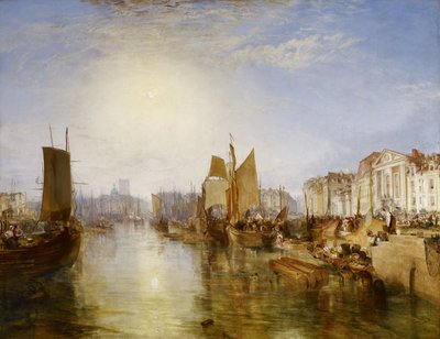 De Haven van Dieppe door Joseph Mallord William Turner